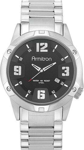 ARMITRON MENS STAINLESS-STEEL WATCH 52MM