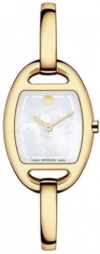 MOVADO MUSEUM PEARL GOLD LADIES WATCH 23.8MM